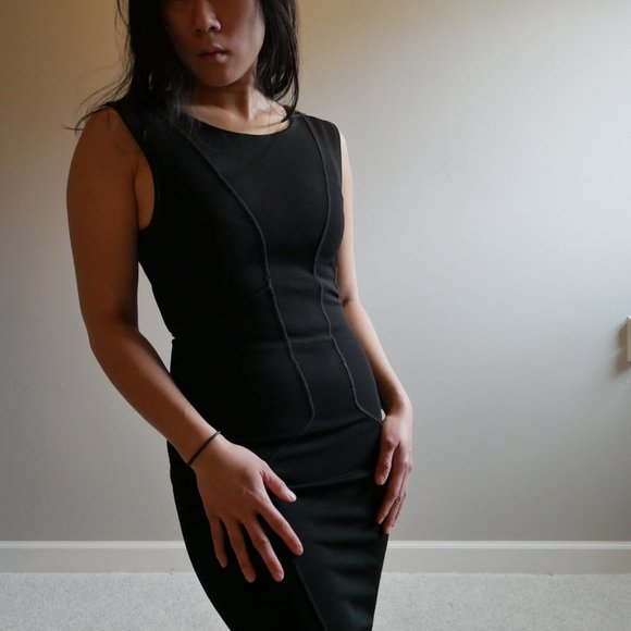 Body Con Black French Connection Dress Size 0 - Picture 8 of 8